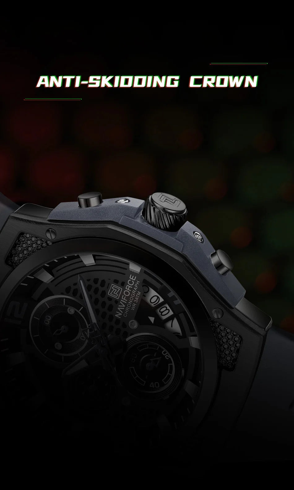 NAVIFORCE 2024 Larger Dial Men Military Watches Male High-end Quartz Calendar Fashion Design Wrist Watches PU Waterproof Clock