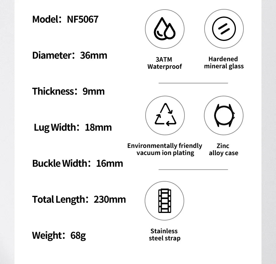 NAVIFORCE Women Watches Ladies Creative Watch Stainless Strap New Fashion Charm Quartz 30m waterproof Wristwatches Female Clock