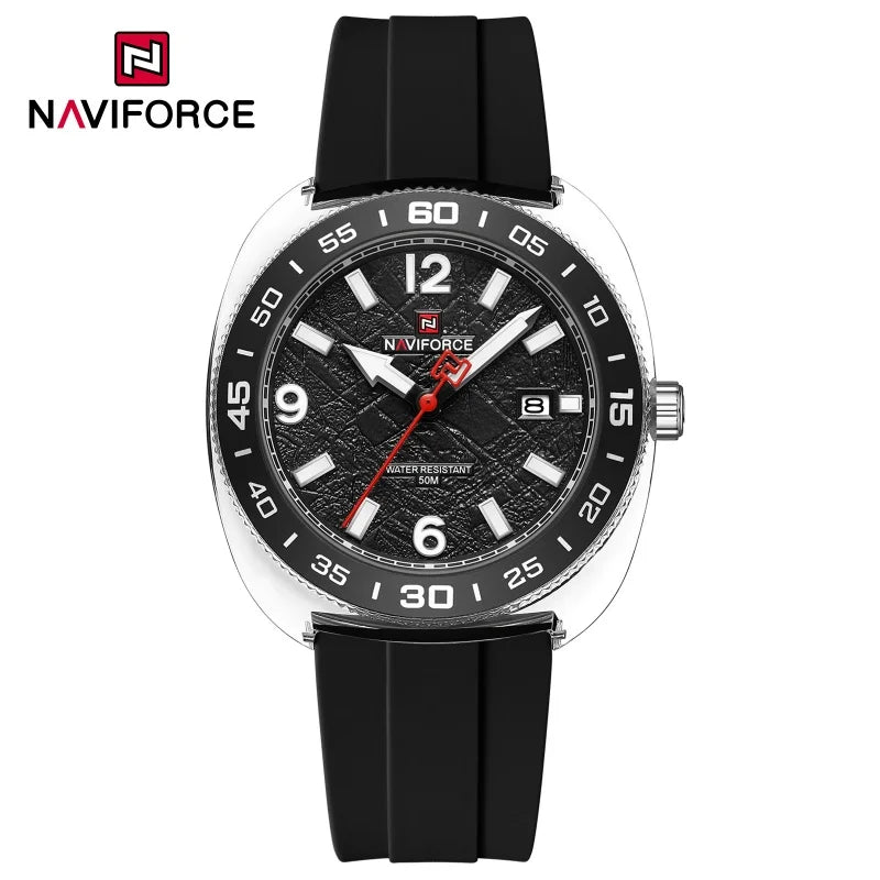 NAVIFROCE Classic Men's Watches Luminous Points Sports 50M Waterproof Watch Calendar Quartz Clock Men's Gift Relogio Masculino