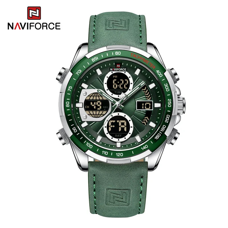 NAVIFORCE Military Watches for Men Luxury Sport Chronograph Alarm WristWatch Waterproof Quartz Big Clock Digital Male Watch