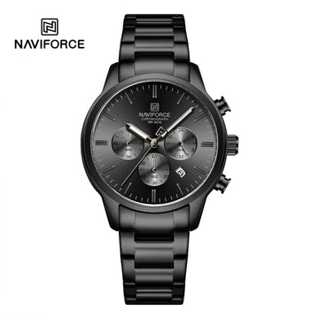 Mens Watches NAVIFORCE Fashion Luxury 30M Waterproof Date Display Quartz Watch Man Fashion Steel Band Sport WristWatch Men Clock