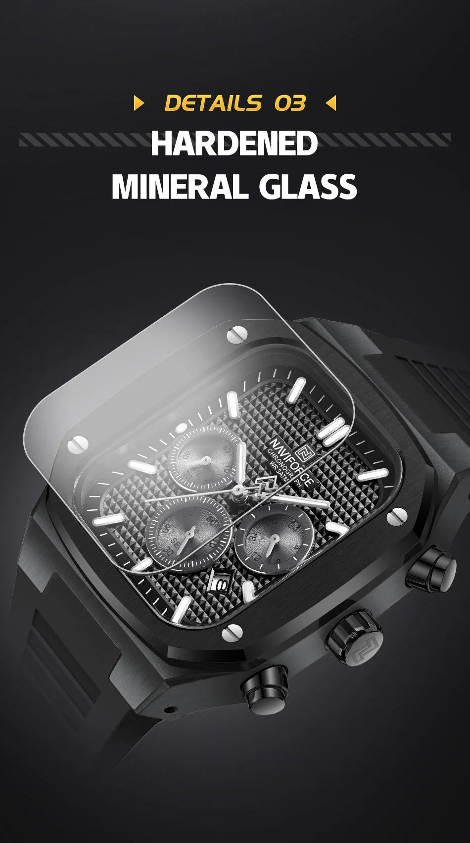NAVIFORCE Brand New Men's Watches Luxury Date  Luminous Clock Chronograph Quartz Wristwatches Waterproof Relogio Masculino Gifts