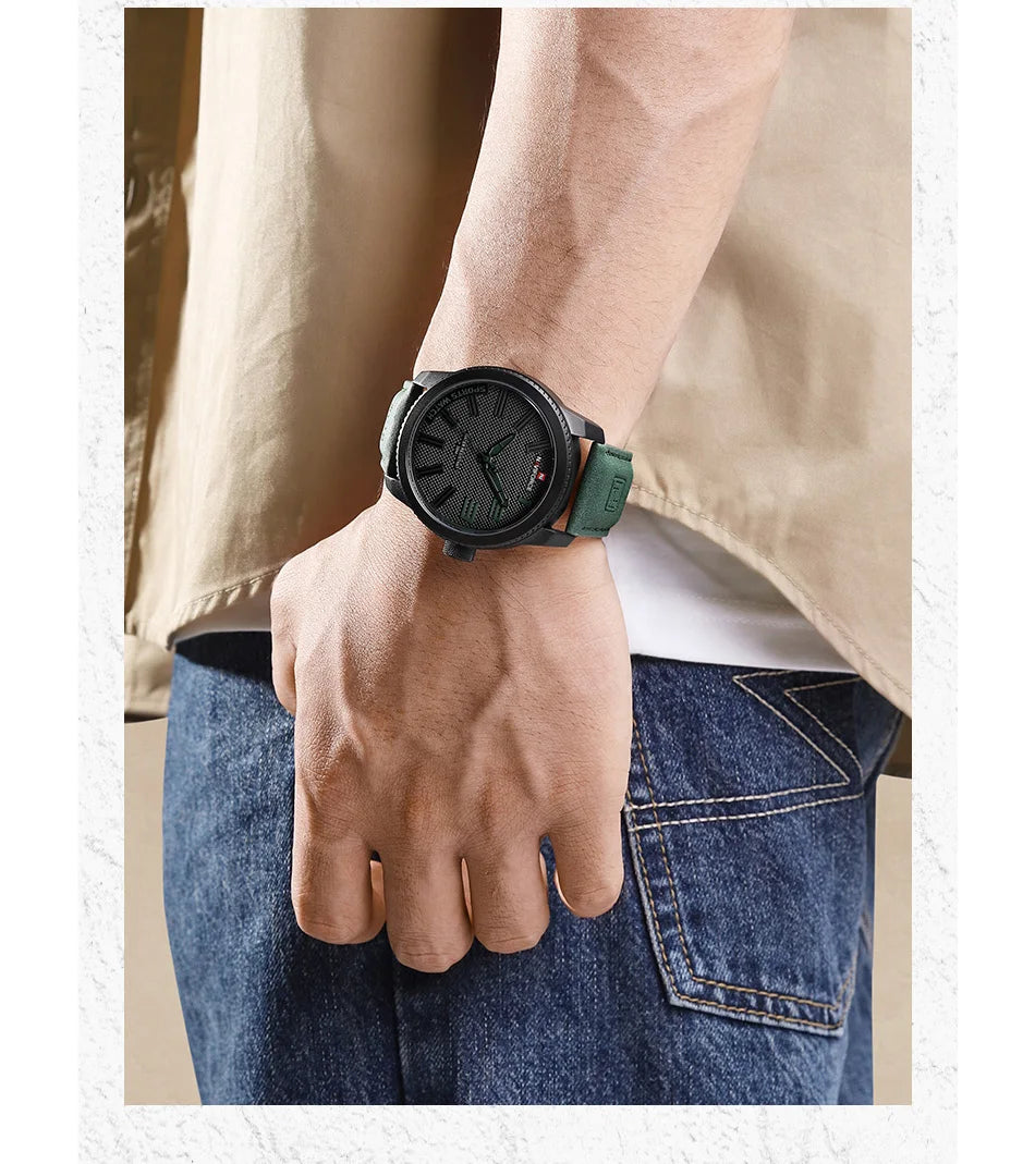NAVOFORCE 2022 New Watch Men Leather Men's Casual Business Male Watch Waterproof Sport Wristwatch Hot Sale Relogio Masculino