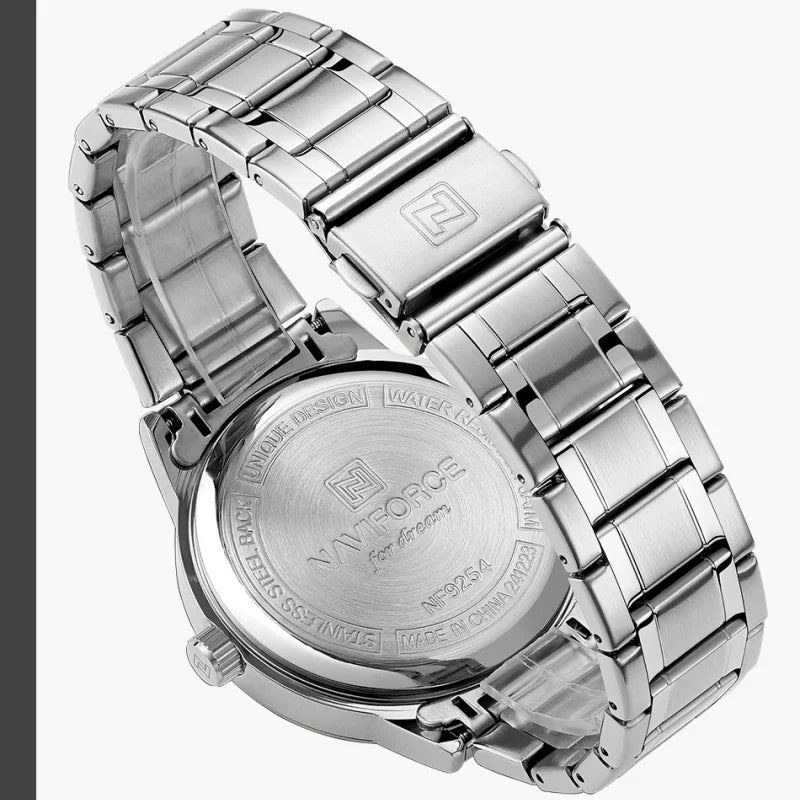 NAVIFORCE Original Watches for Men Quartz Waterproof Calendar Clock Steel Strap Military Luxury Sports Male Wristwatch Gift Box