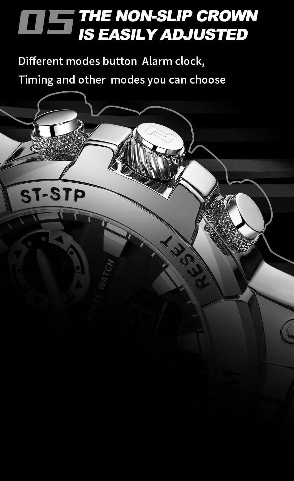 NAVIFORCE Men Watch Stopwatch Dual Time Display Men's Watch Fashion Sport Watch Stainless Steel Strap Waterproof  Package Gifts