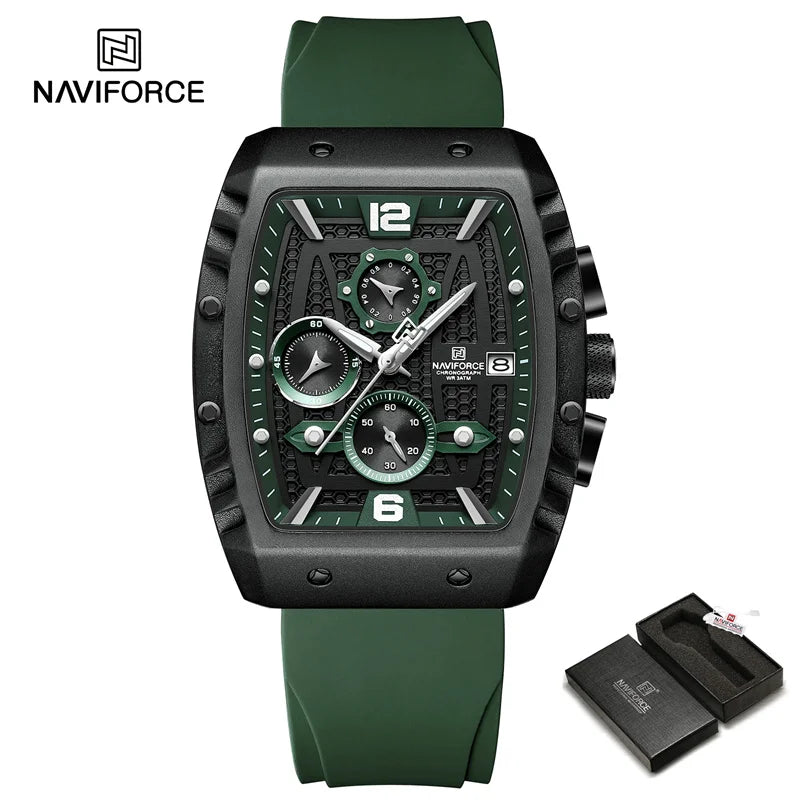 2024 Top Brand NAVIFORCE New Men Luxury Watches Chronograph Sport Quartz Wristwatch Waterproof Luminous Date Clock Reloj Hombre
