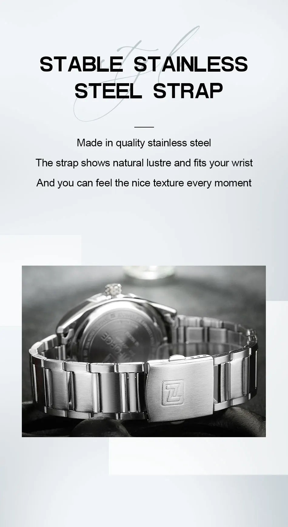 NAVIFORCE Classic Casual Watch for Men Stainless Steel Sport Waterproof Male Watches Quartz Date Display Clock Relogio Masculino