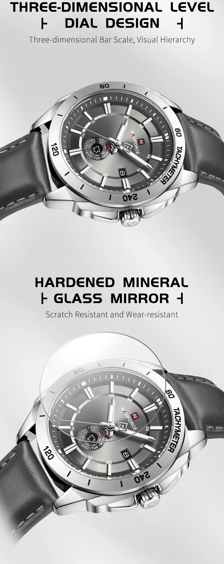 Relogo Masculino NAVIFORCE Business Watch Men Outdoor Casual 3ATM Waterproof Man Wristwatches Top Brand Luxury Boy GIft Watches