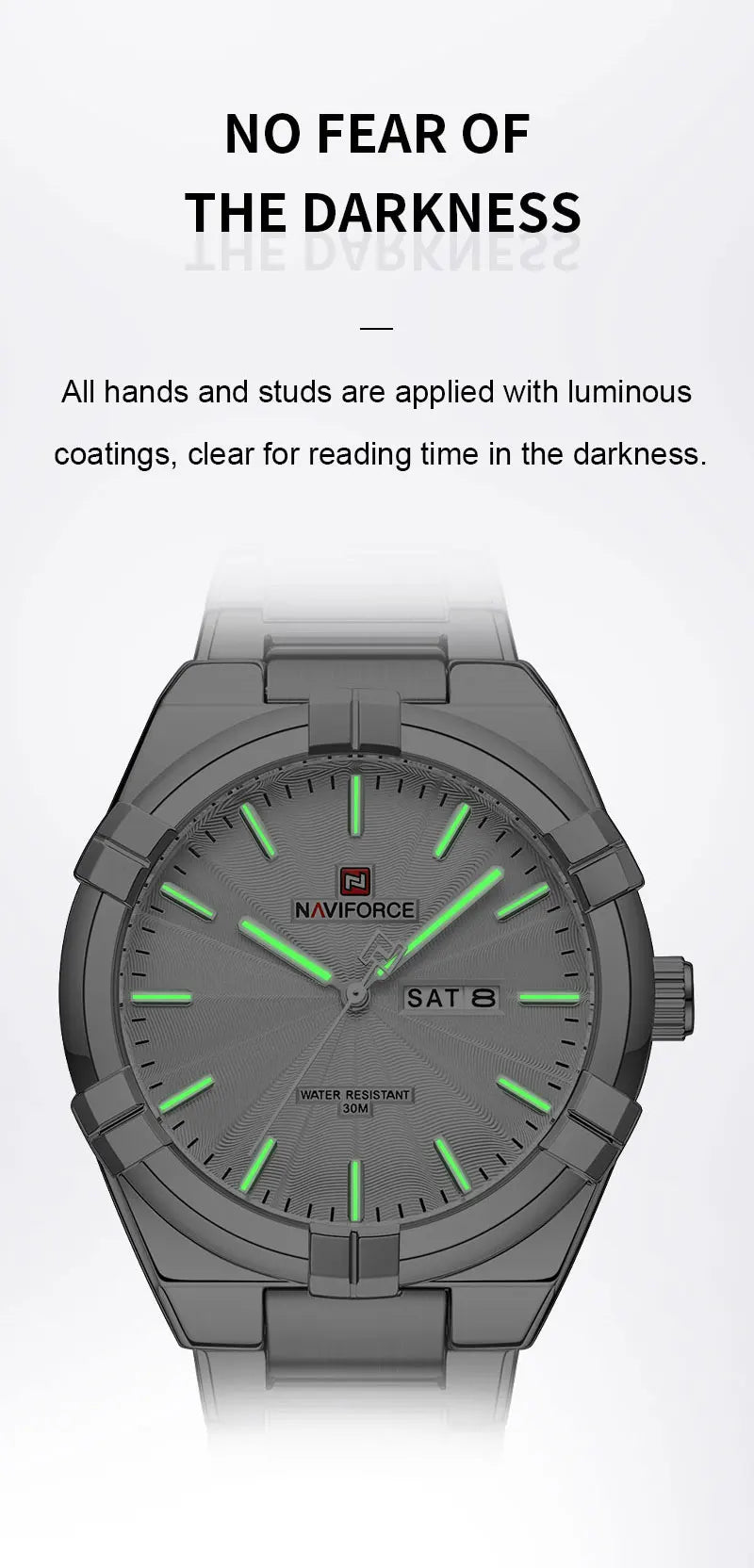 2023 Top Brand NAVIFORCE Men's Watches Fashion Casual Quartz Wristwatch Stainless Steel Waterproof Clock Relogio Masculino