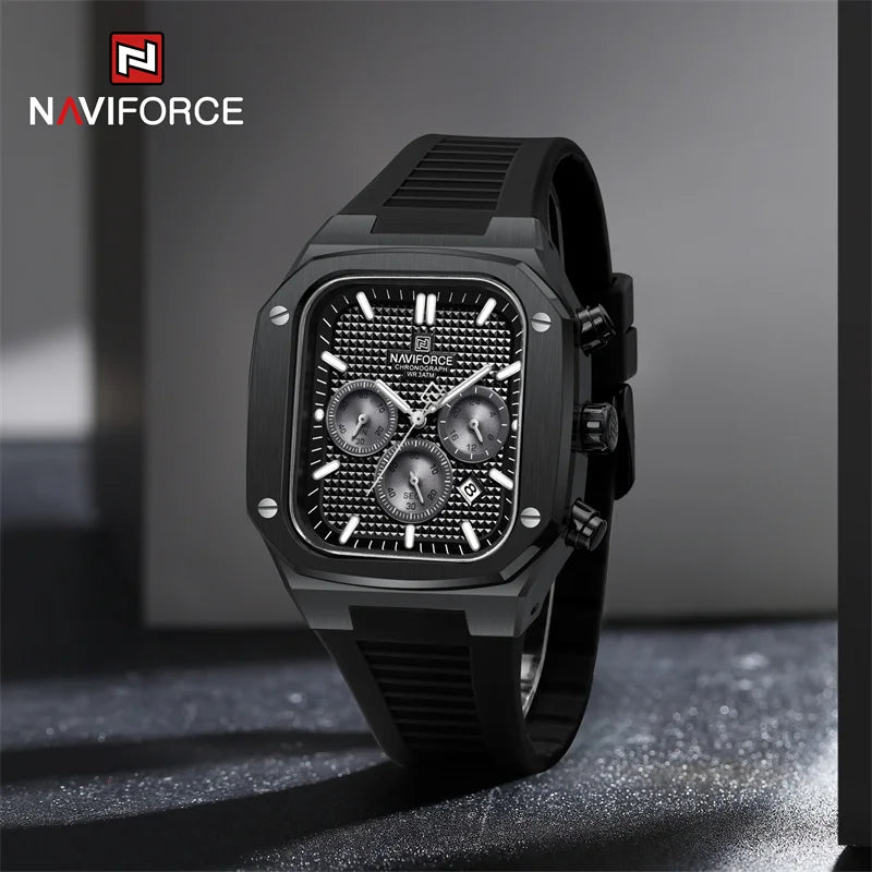 NAVIFORCE Brand New Men's Watches Luxury Date  Luminous Clock Chronograph Quartz Wristwatches Waterproof Relogio Masculino Gifts