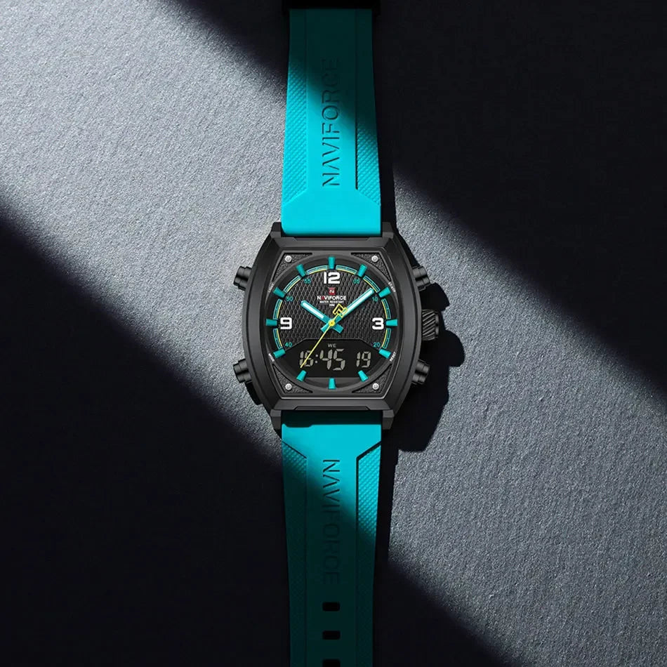 NAVIFORCE Digital Men Military Watch Waterproof Wristwatch Quartz Clock Sports Big Watches Man Dual Display Relogios Masculino