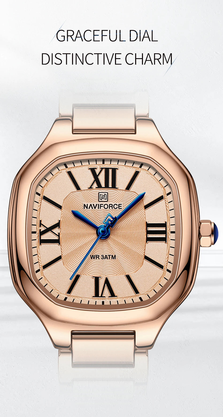 NAVIFORCE Lover’s Watch for Men and Women Casual Fashion Dress Wristwatch Waterproof Date Clock Couple Watch Gifts Set for Sale