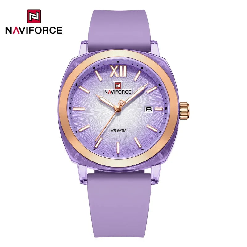 NAVIFORCE Leisure Sports Women's Watch Simple Elegant Waterproof Creative Women Minimalist Style Quartz Calendar ladies Watches