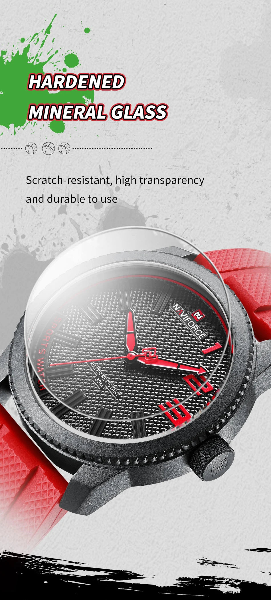 NAVIFORCE Luxury Silicone Strap Mens Watches Waterproof Sport Quartz Military Watch Men Clock Relogio Masculino 2022 New Arrival