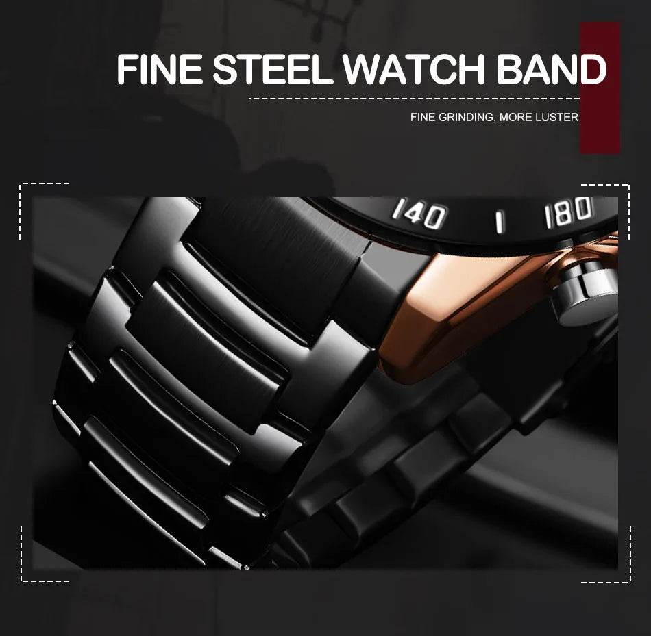 NAVIFORCE Watches for Men Quartz Dual Display Luminous Stainless Steel Strap Male Normal Business Wristwatch Father's Day Gifts