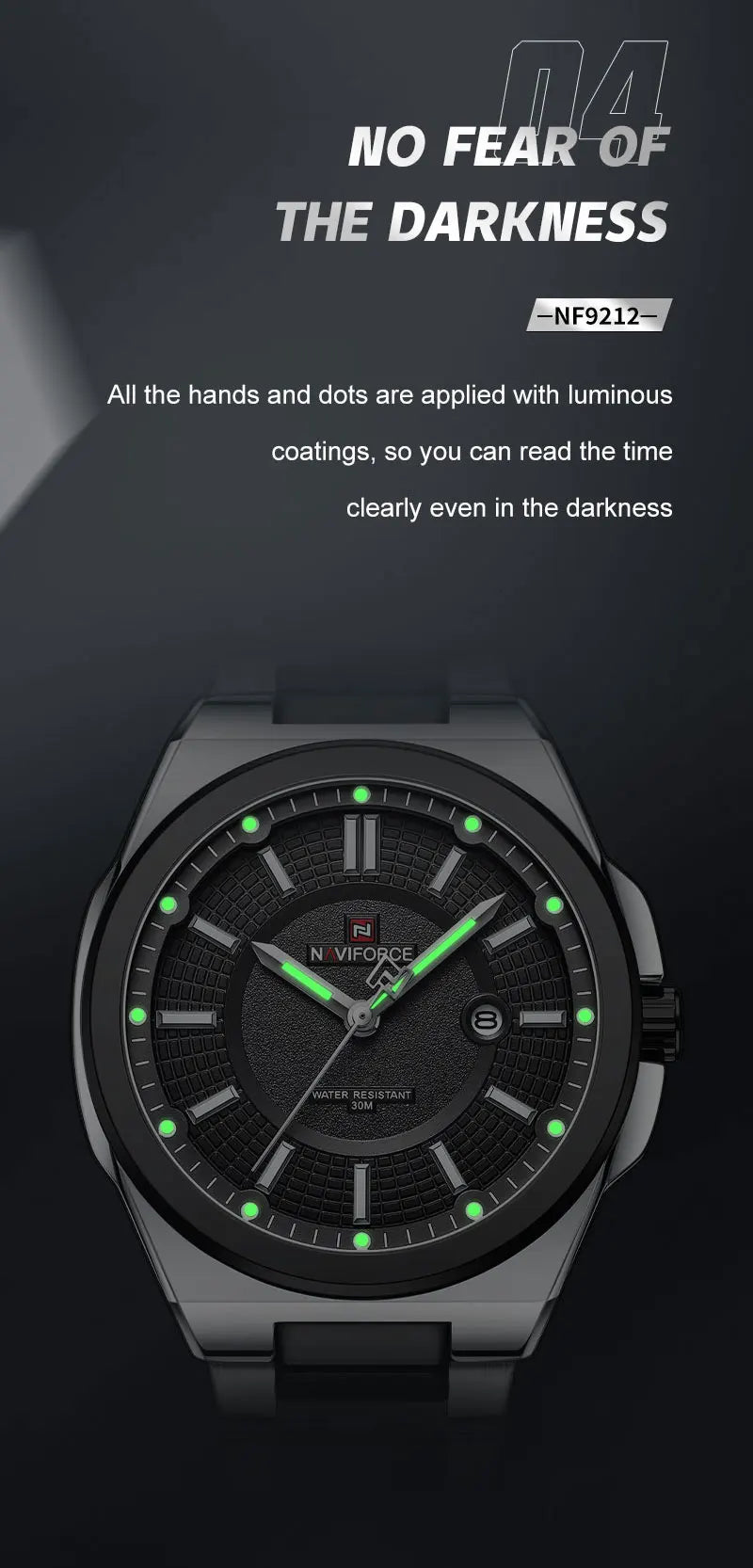 Top Brand NAVIFORCE Men Quartz Watch Stainless Steel Band Casual Sport Male WristWatch Luminous Hot Sale Relogio Masculino