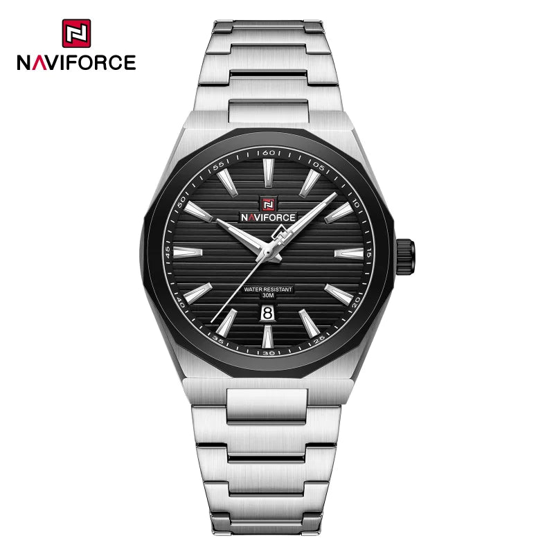 NAVIFORCE Fashion Waterproof Quartz Wristwatch Luminous Point Men Watch Date Display Sports Clock Man Watches Relogio Masculino