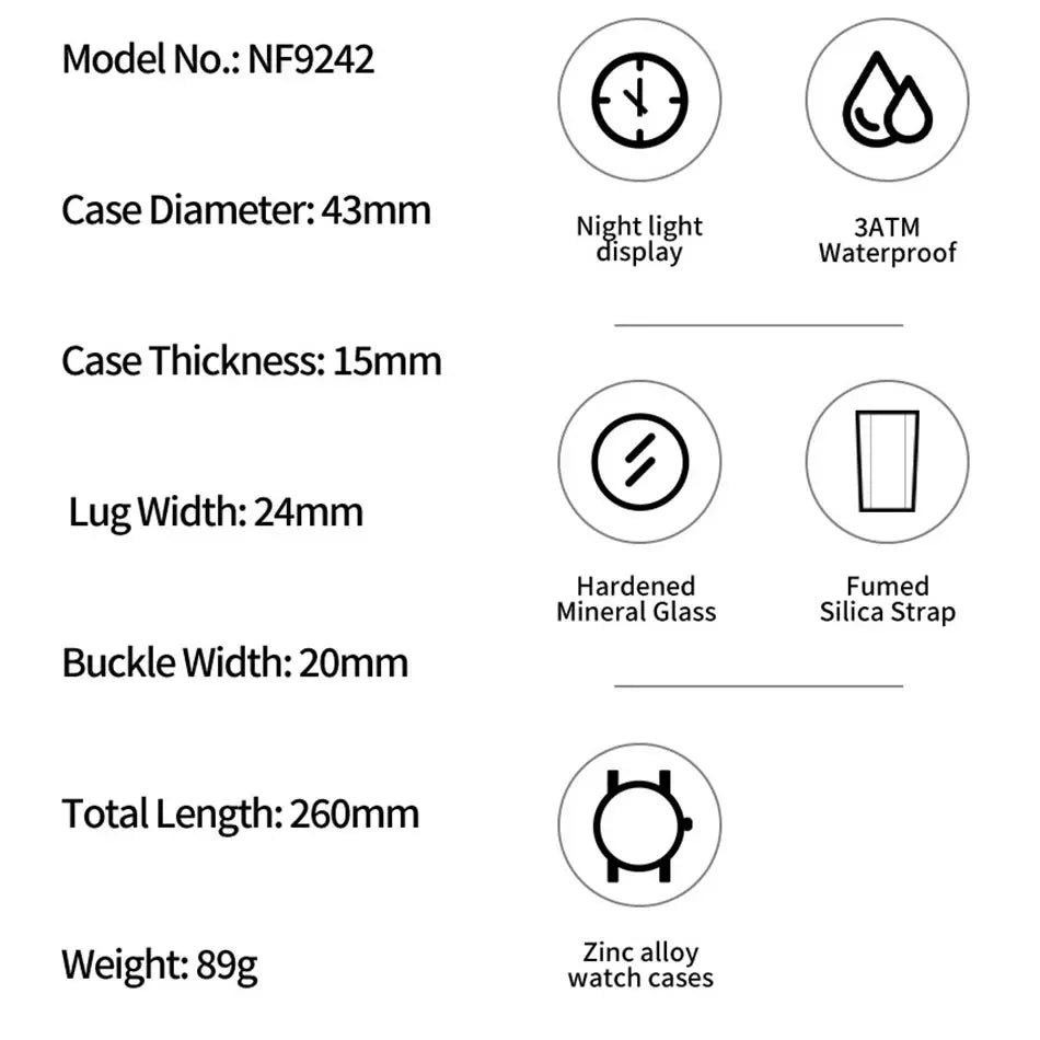 NAVIFORCE Digital Men Military Watch Waterproof Wristwatch Quartz Clock Sports Big Watches Man Dual Display Relogios Masculino