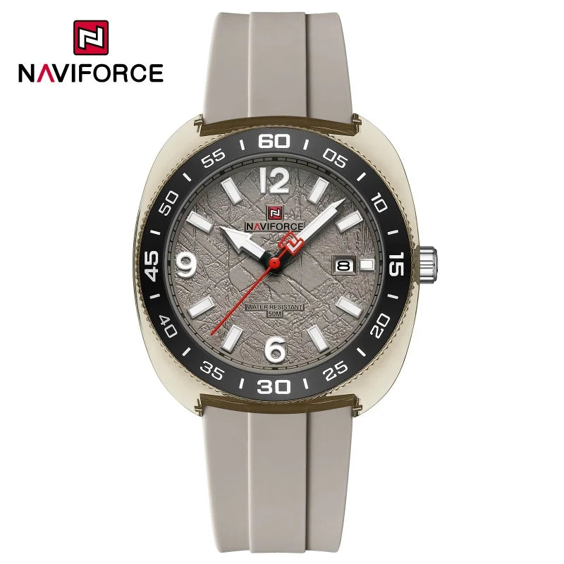 NAVIFROCE Classic Men's Watches Luminous Points Sports 50M Waterproof Watch Calendar Quartz Clock Men's Gift Relogio Masculino