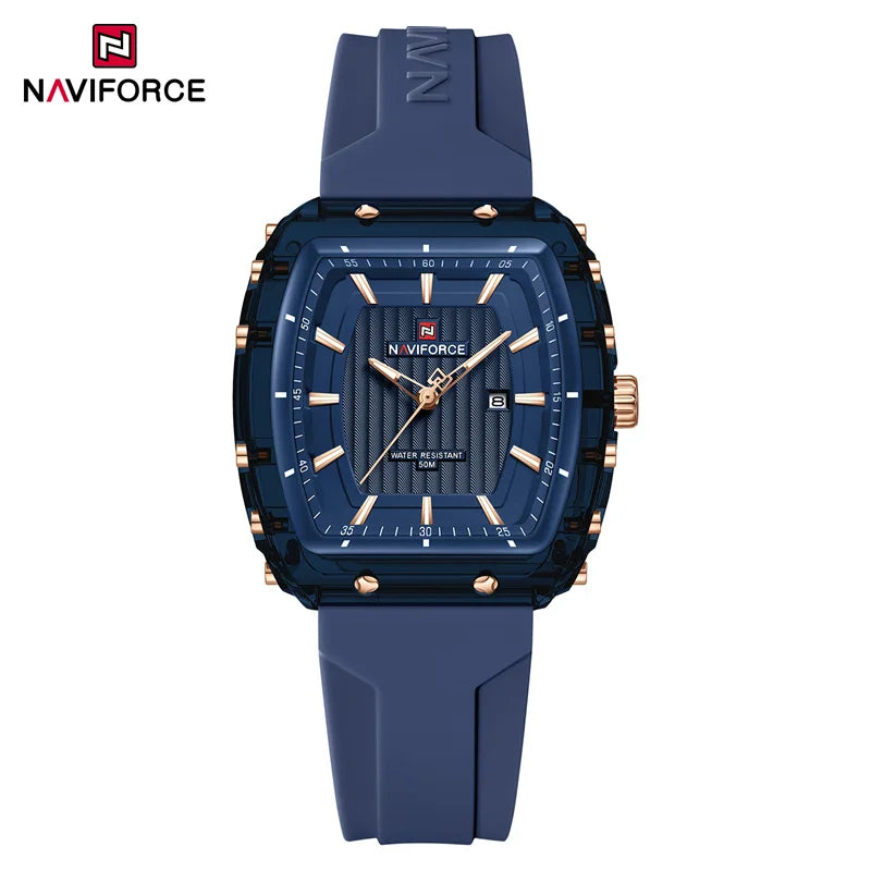 NAVIFORCE Women Watch Luxury Brand Fashion Simple Quartz Calendar Ladies Watch Waterproof Wristwatch Lady Clock Relogio Feminino