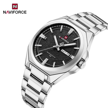NAVIFORCE Watches for Man Quartz 30M Waterproof Luminous Hand Stainless Steel Business Male Fashion Wristwatch Relogio Masculino