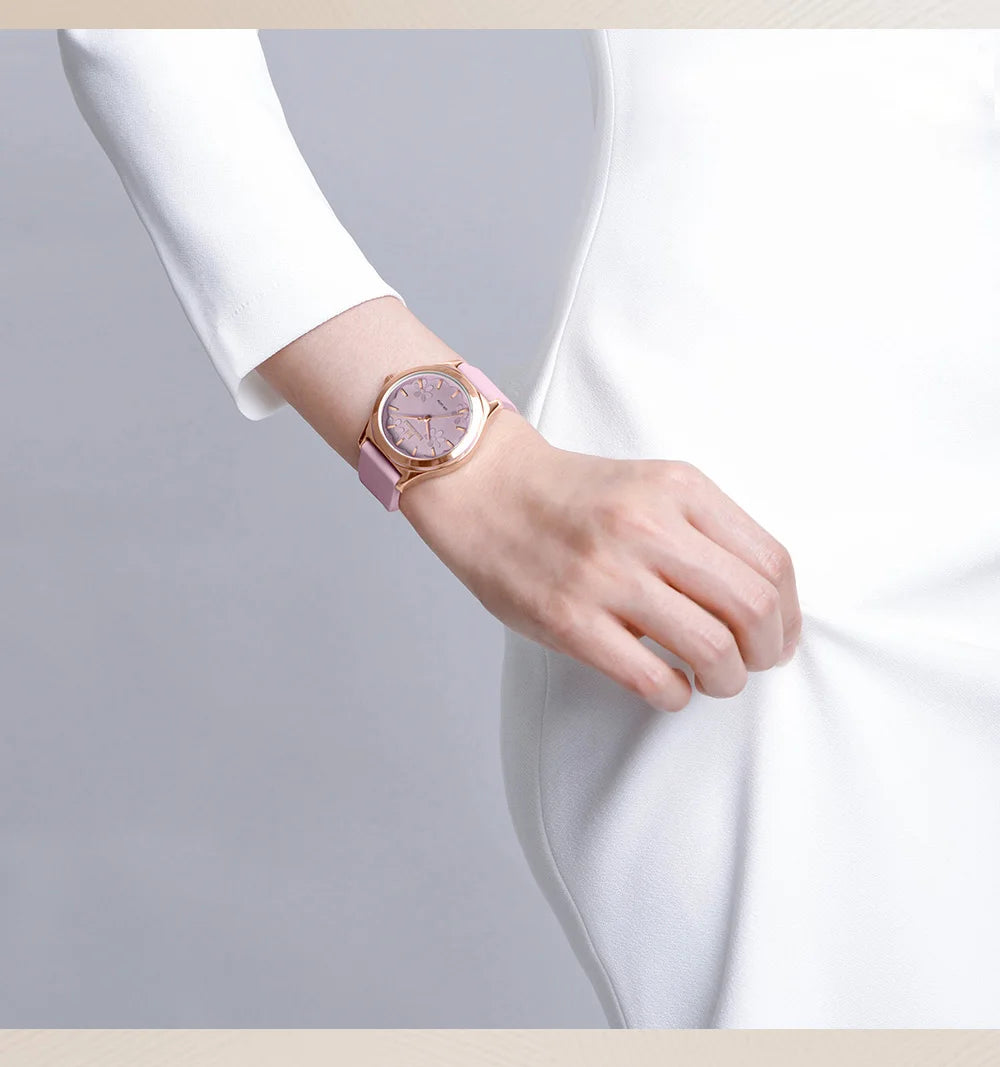 NAVIFORCE Simple Fashion Quartz Wristwatches Women Wrist Watches Silicone Strap Waterproof Watch Wholesale Hot Sale Reloj Mujer