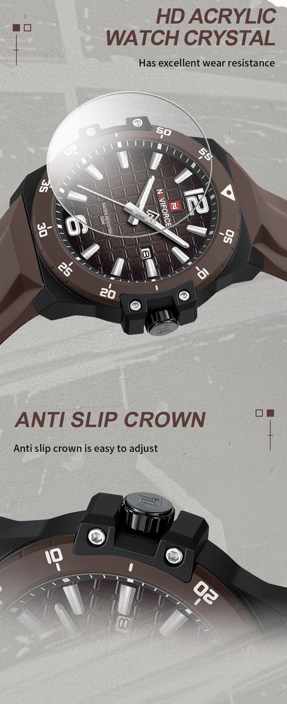 NAVIFORCE Brand New Men's Luxury Watches High Quality Business Quartz Wristwatch Auto Date Waterproof Clock Relogio Masculino