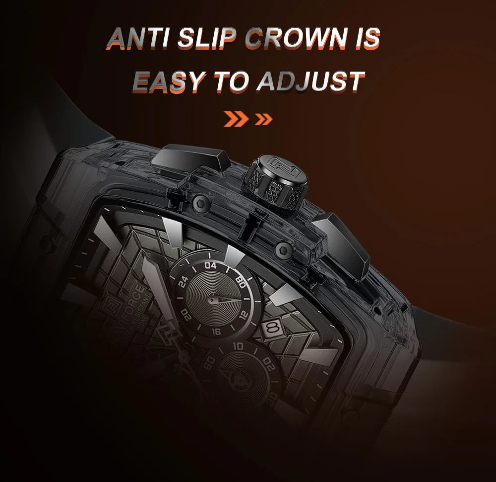 2026 New NAVIFORCE Mens Watches Top Brand Luxury Steel Mutifunction Chronograph Watch for Men Fashion Sports Quartz Men Clock