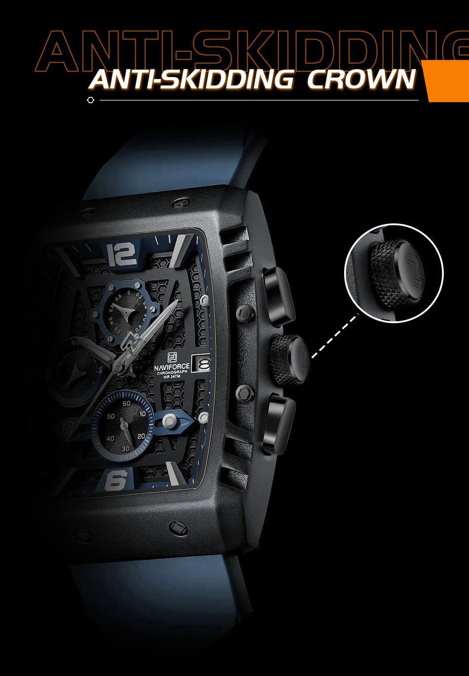 2024 Top Brand NAVIFORCE New Men Luxury Watches Chronograph Sport Quartz Wristwatch Waterproof Luminous Date Clock Reloj Hombre