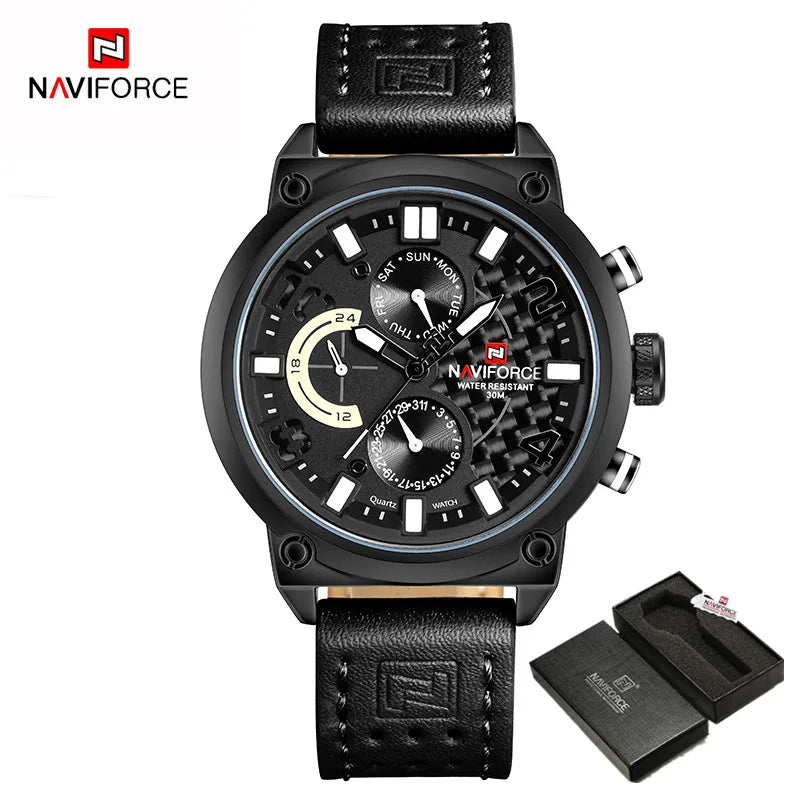 NAVIFORCE Watches Men Luxury Brand Quartz Watch Fashion Chronograph Watch Reloj Hombre Sport Clock Male Hour Relogio Masculino