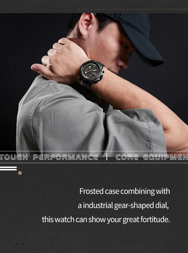Men's Watches NAVIFORCE Brand Luxury Quartz Watch Man Leather Sport Wristwatches Waterproof Male Clock With Box Set For Sale