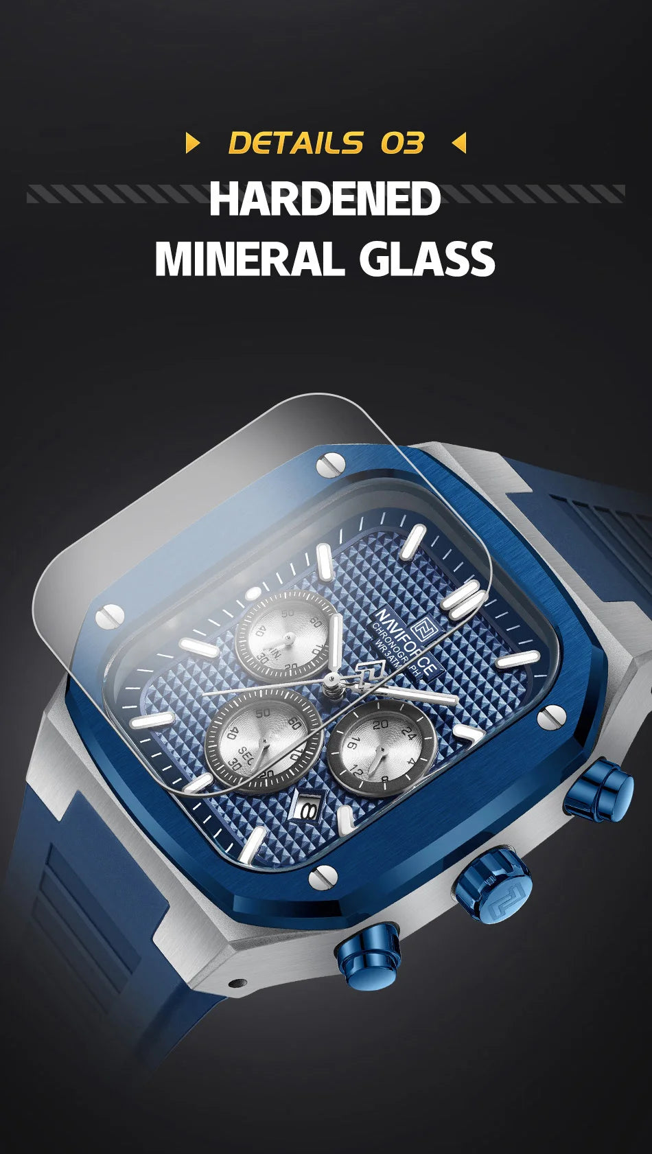 NAVIFORCE Luxury Men Watches Fashion Casual Waterproof Date Quartz Wristwatches Silicone Strap Luminous Clock Relogio Masculino