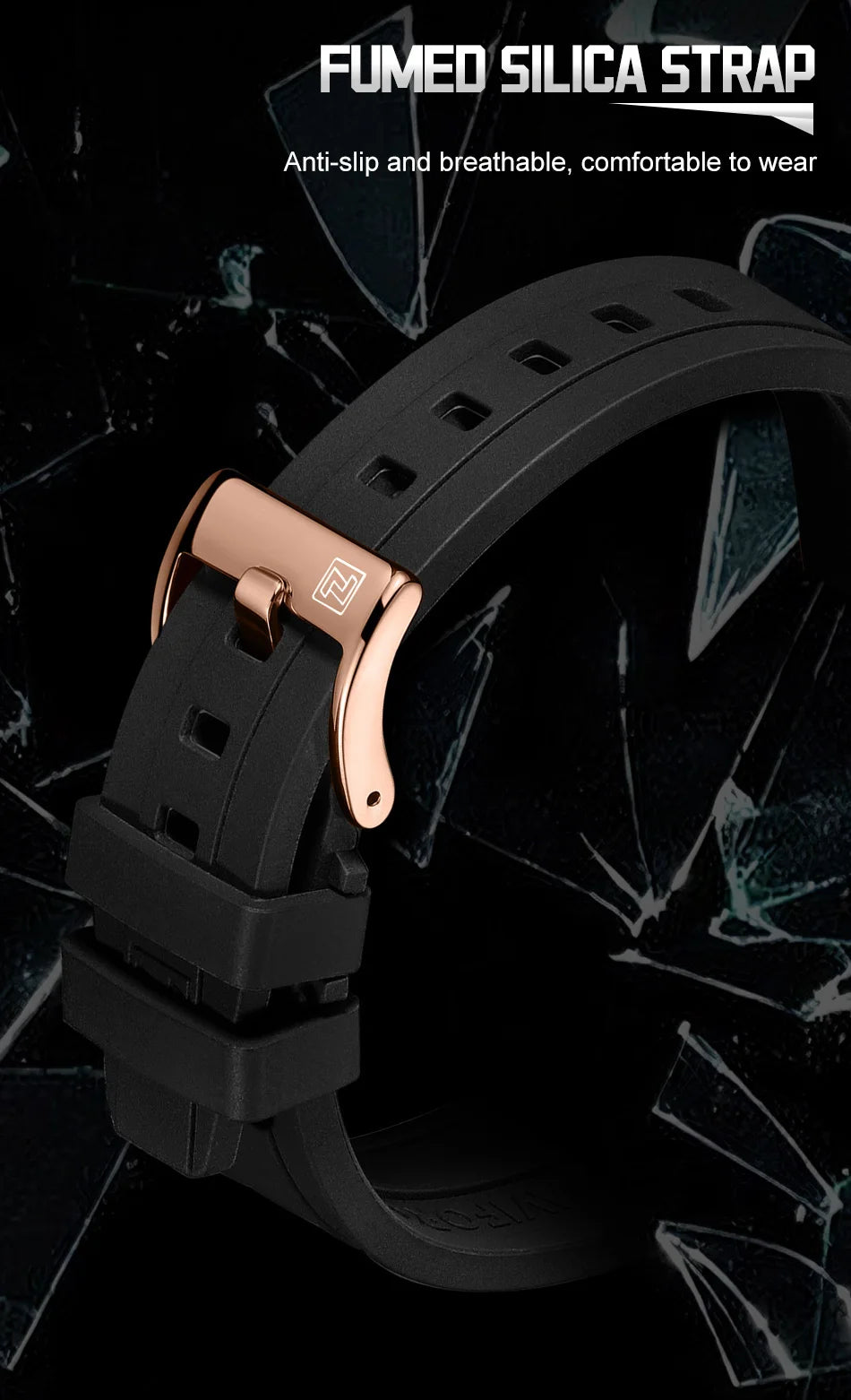 NAVIFORCE Quartz Men's Leisure Chronograph Watch Waterproof Luminous Silica Strap Unique Design Man Fashion Wristwatch Gift Box