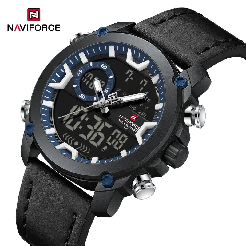 New NAVIFORCE Brand Watch Men Genuine Sports Watches Men's Army Military Quartz Wristwatch Chronograph Male Date and Date Clock