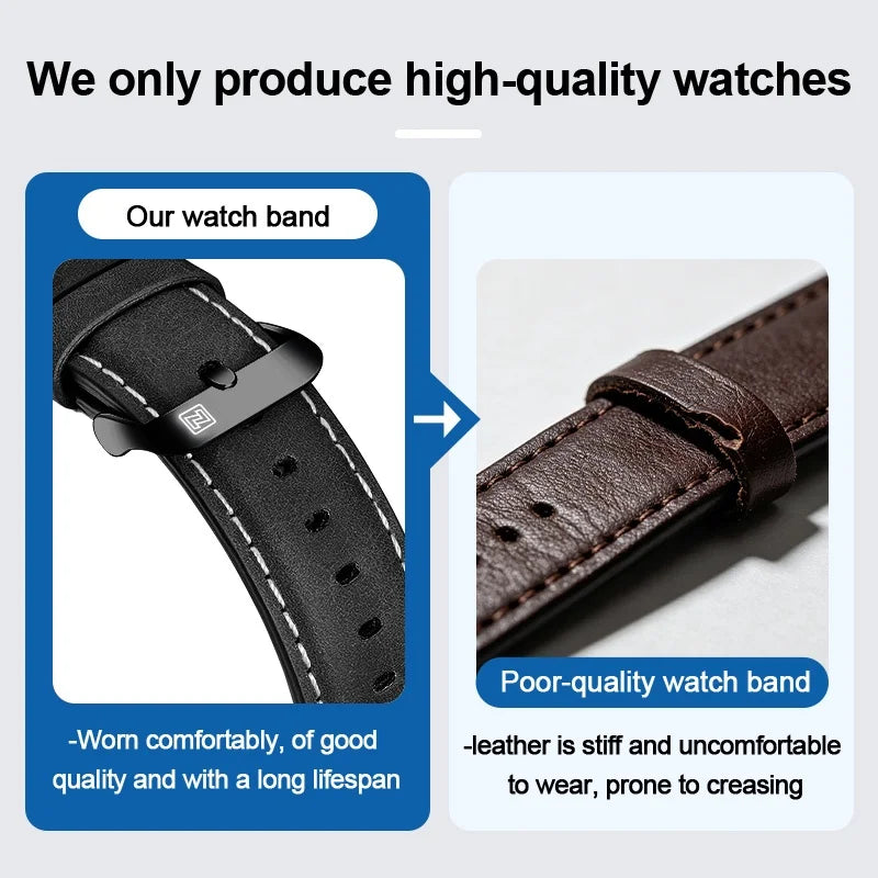Original Brand Naviforce High Quality Men's Watches Leather Strap Male Waterproof Wristwatch Quartz Date Clock RelogioMasculino