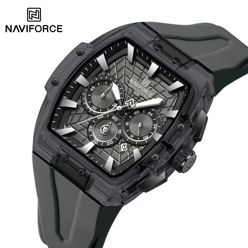 2026 New NAVIFORCE Mens Watches Top Brand Luxury Steel Mutifunction Chronograph Watch for Men Fashion Sports Quartz Men Clock
