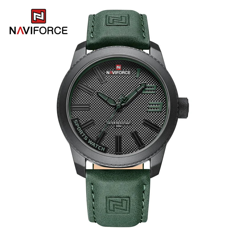 NAVOFORCE 2022 New Watch Men Leather Men's Casual Business Male Watch Waterproof Sport Wristwatch Hot Sale Relogio Masculino