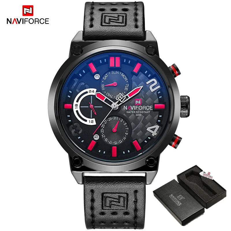 NAVIFORCE Watches Men Luxury Brand Quartz Watch Fashion Chronograph Watch Reloj Hombre Sport Clock Male Hour Relogio Masculino