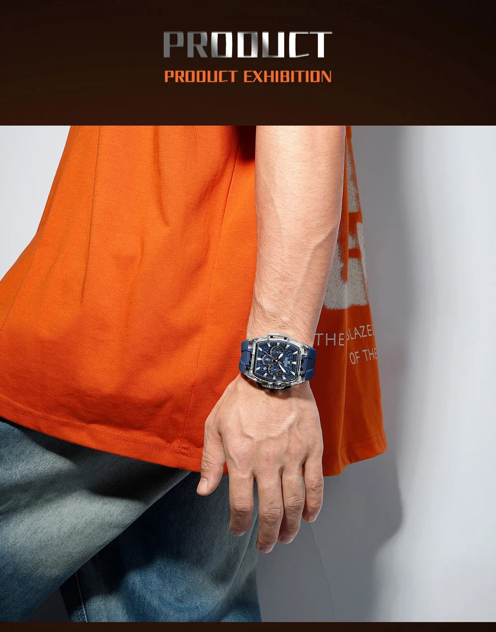 NAVIFORCE Top Brand Watches Men Quartz 5ATM Waterproof Date Luminous Clocks Trendy Sport Outdoor Chronograph Wristwatch for Male