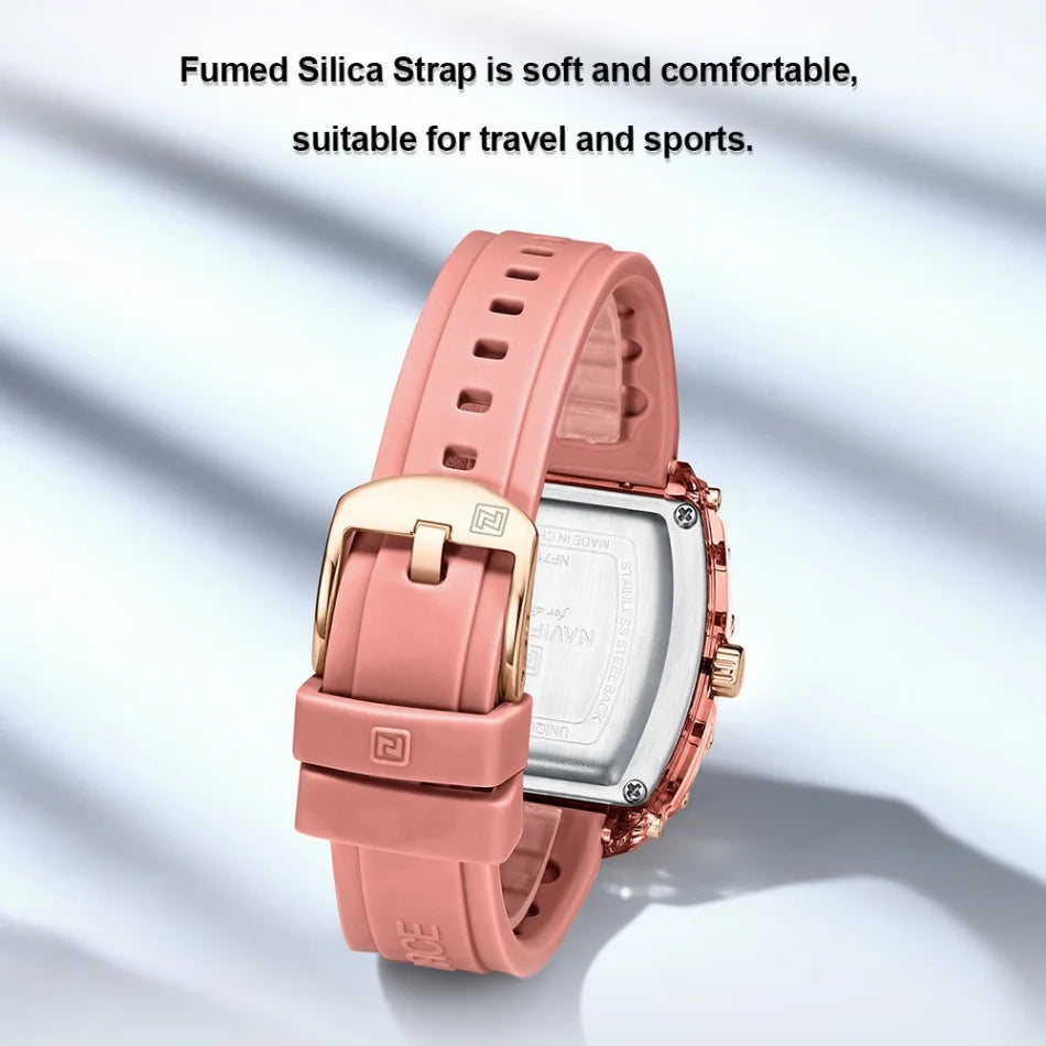 NAVIFORCE Women Watch Luxury Brand Fashion Simple Quartz Calendar Ladies Watch Waterproof Wristwatch Lady Clock Relogio Feminino