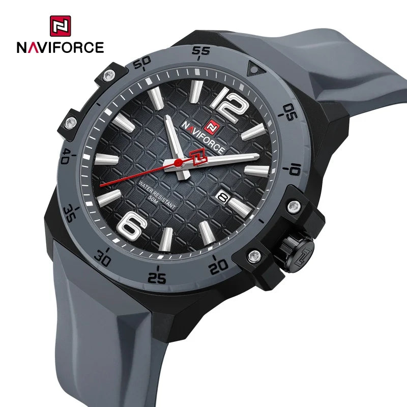 NAVIFORCE Brand 2025 Fashion Men's Watch Sport Military Calendar Quartz Wristwatches Male Luminous 5ATM Waterproof Male Clock
