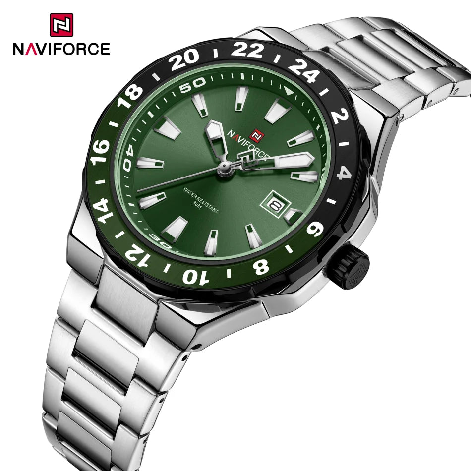 NAVIFORCE Men's Sport Casual Watch Men Military Quartz Wristwatch Date Display Waterproof Male Clock Watches Relogio Masculino