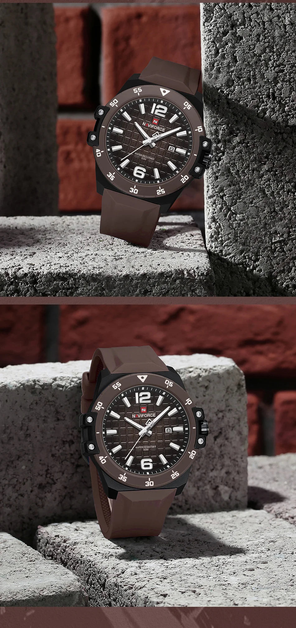 NAVIFORCE Brand New Men's Luxury Watches High Quality Business Quartz Wristwatch Auto Date Waterproof Clock Relogio Masculino