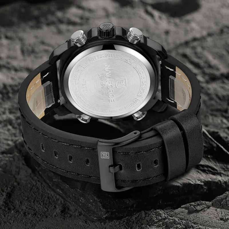 New NAVIFORCE Brand Watch Men Genuine Sports Watches Men's Army Military Quartz Wristwatch Chronograph Male Date and Date Clock