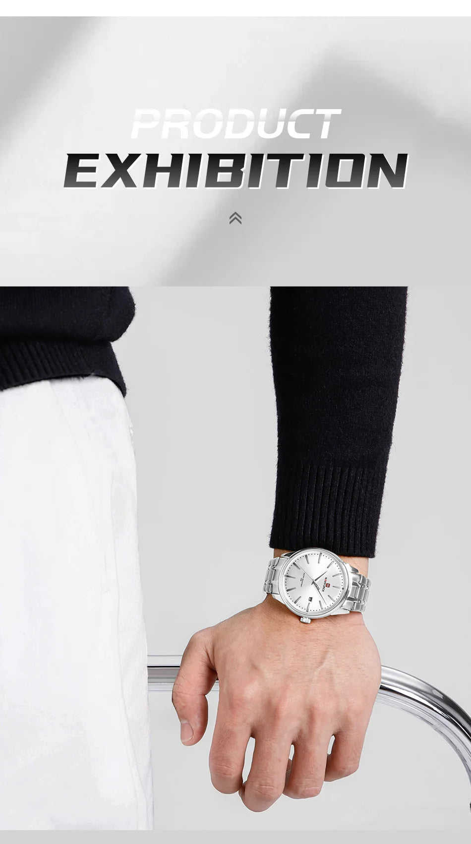 Top Brand NAVIFORCE Men's Calendar Watch Waterproof Fashion Business Stainless Steel Strap Quartz Wristwatches Relogio Masculino