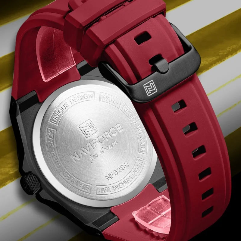 NAVIFORCE Vintage Men Watch Luxury Quartz Wristwatch Waterproof watches Fashion Style Retro Silicone Men Watch Relogio Masculino