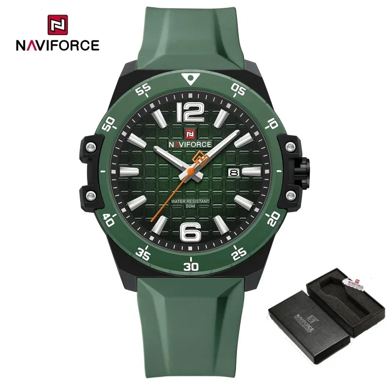 NAVIFORCE Brand New Men's Luxury Watches High Quality Business Quartz Wristwatch Auto Date Waterproof Clock Relogio Masculino