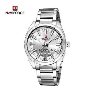 NAVIFORCE Classic Casual Watch for Men Stainless Steel Sport Waterproof Male Watches Quartz Date Display Clock Relogio Masculino